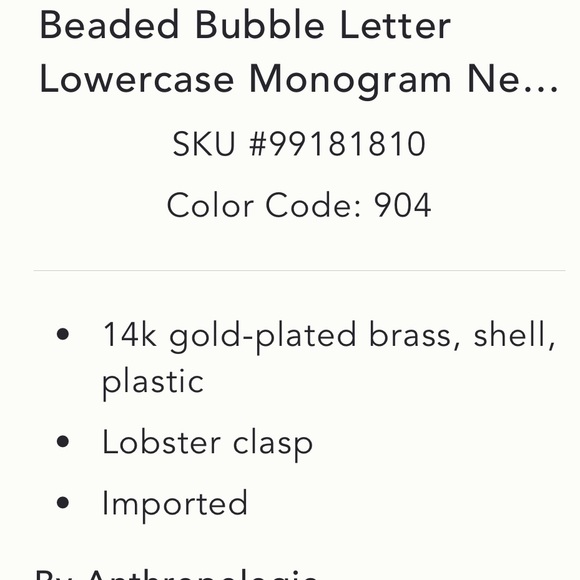 NWT Colorful Beaded Necklace with GoldAccent Bubble initial
2 available c, c - Picture 3 of 4